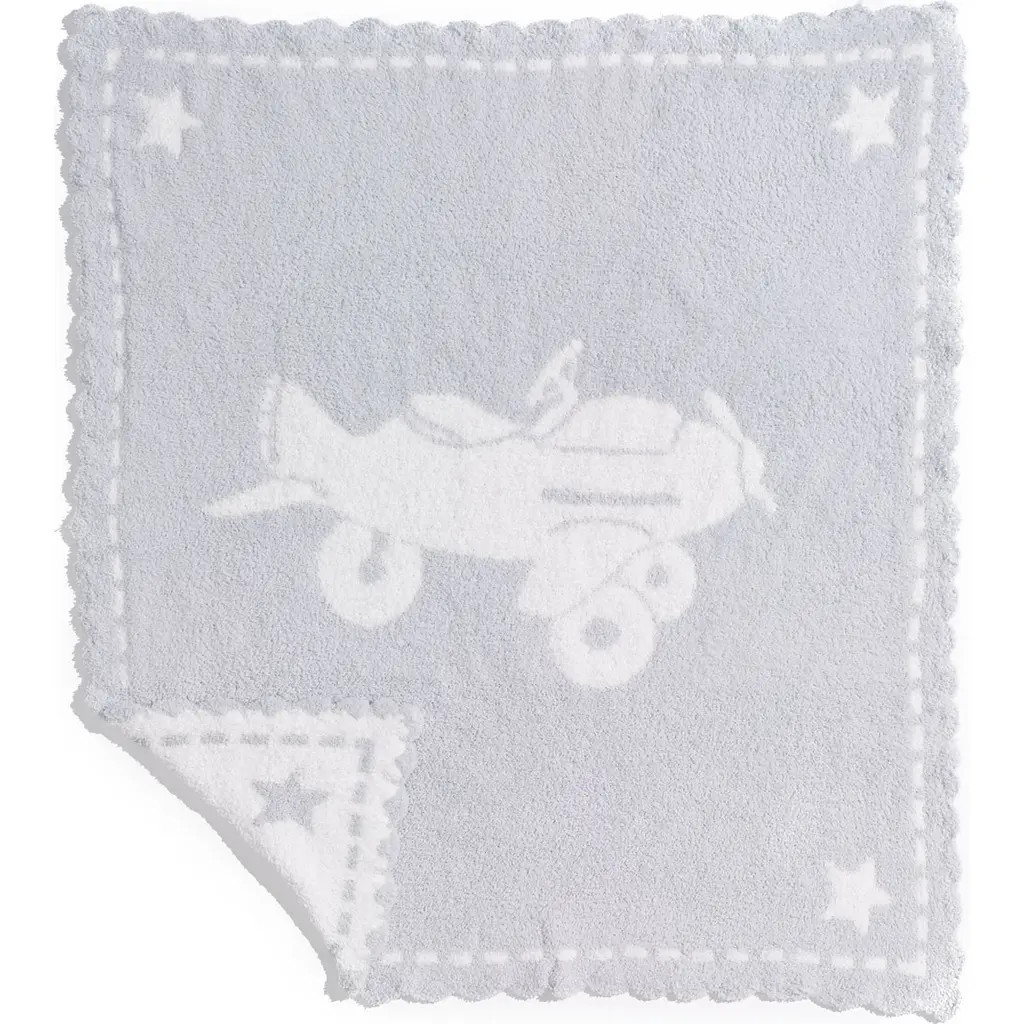 barefoot dreams Receiving Blanket in Blue/White at Nordstrom | Nordstrom