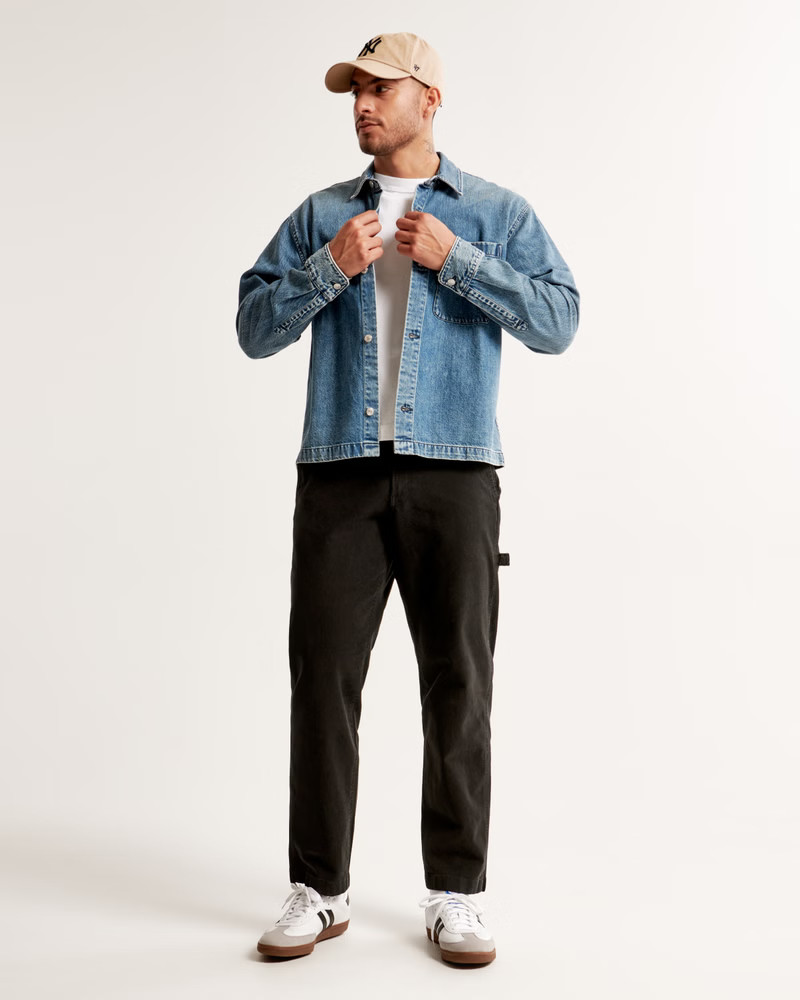 Men's Athletic Loose Workwear Pant | Men's Bottoms | Abercrombie.com | Abercrombie & Fitch (US)