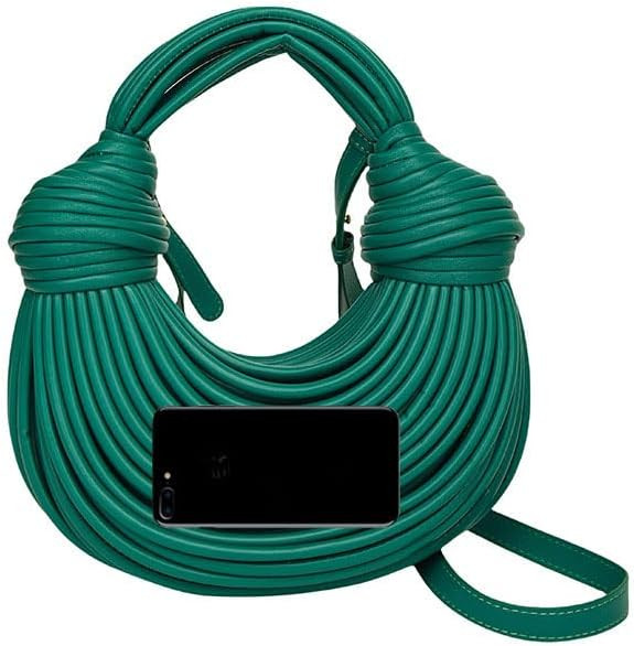 Hand-Woven Bread Women's Clutch Top Handle Satchel Shoulder Crossbody Creative Noodles Purses Und... | Amazon (US)