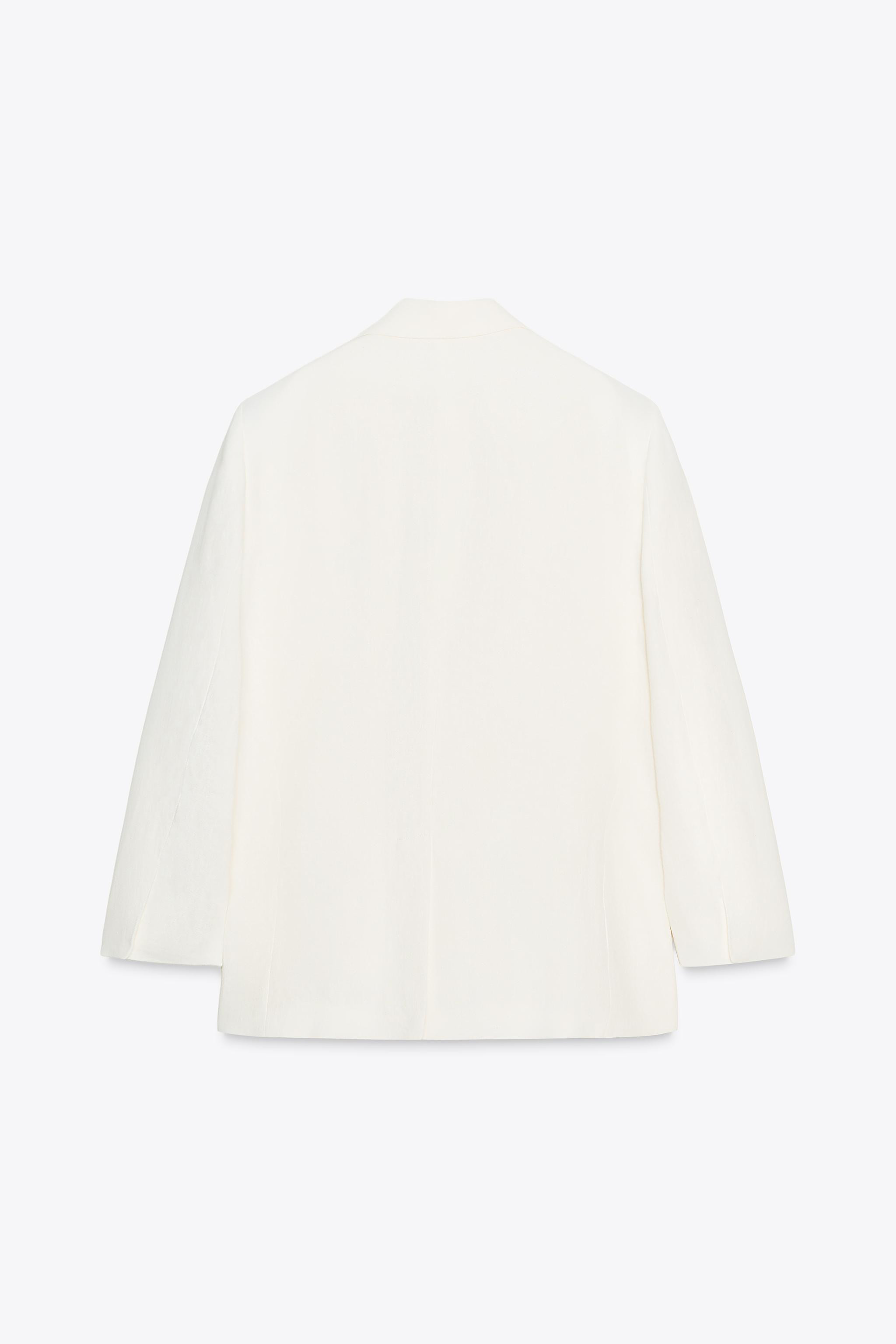 ZW COLLECTION LINEN BLEND DOUBLE BREASTED BLAZER | Zara US