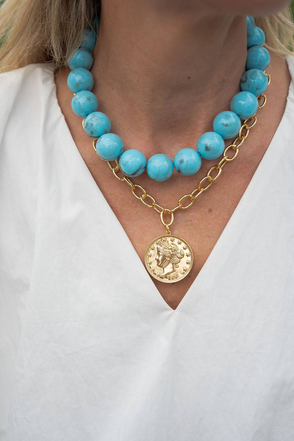 Ryan Beaded Acrylic Necklace | Lisi Lerch Inc