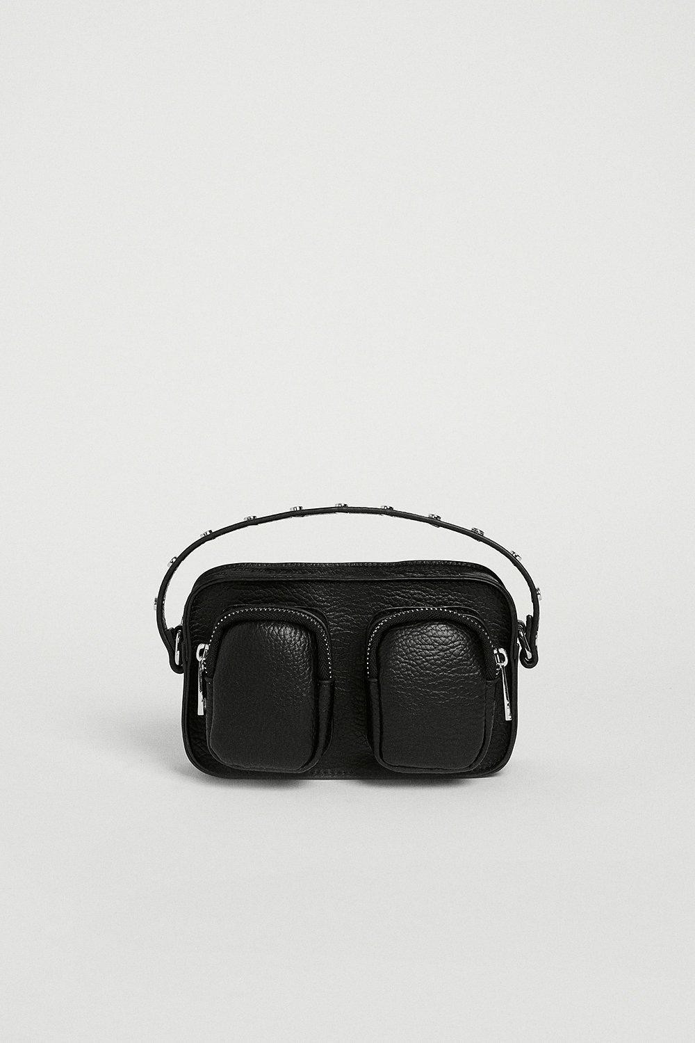 Double Pocket Studded Crossbody Bag | Warehouse UK & IE