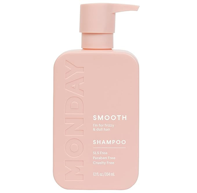 MONDAY HAIRCARE Smooth Shampoo 12oz for Frizzy, Coarse, and Curly Hair, Made from Coconut Oil, Sh... | Amazon (US)
