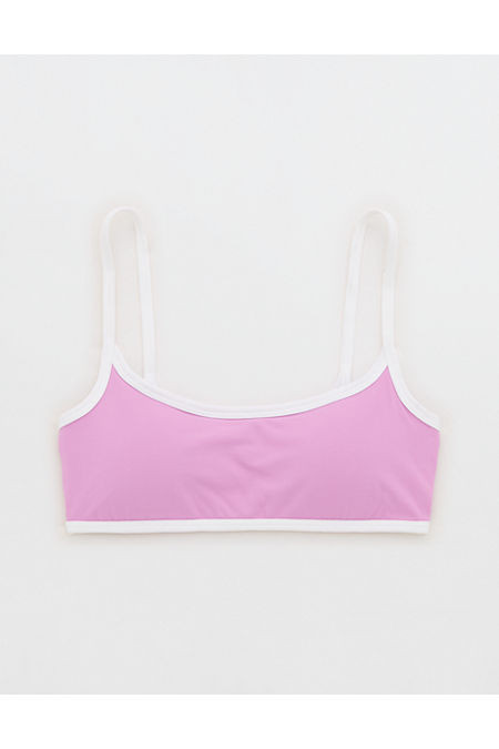 OFFLINE By Aerie Real Me Tipped Scoop Sports Bra Women's Purple Space L | Aerie