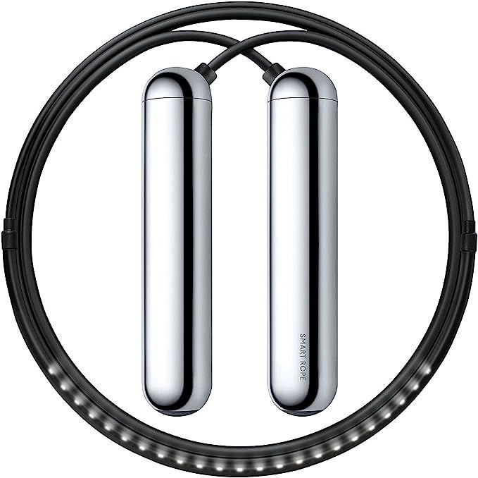 [Tangram Factory] Smart Rope - LED embedded Jump Rope - See your fitness data in MID-AIR | Amazon (US)