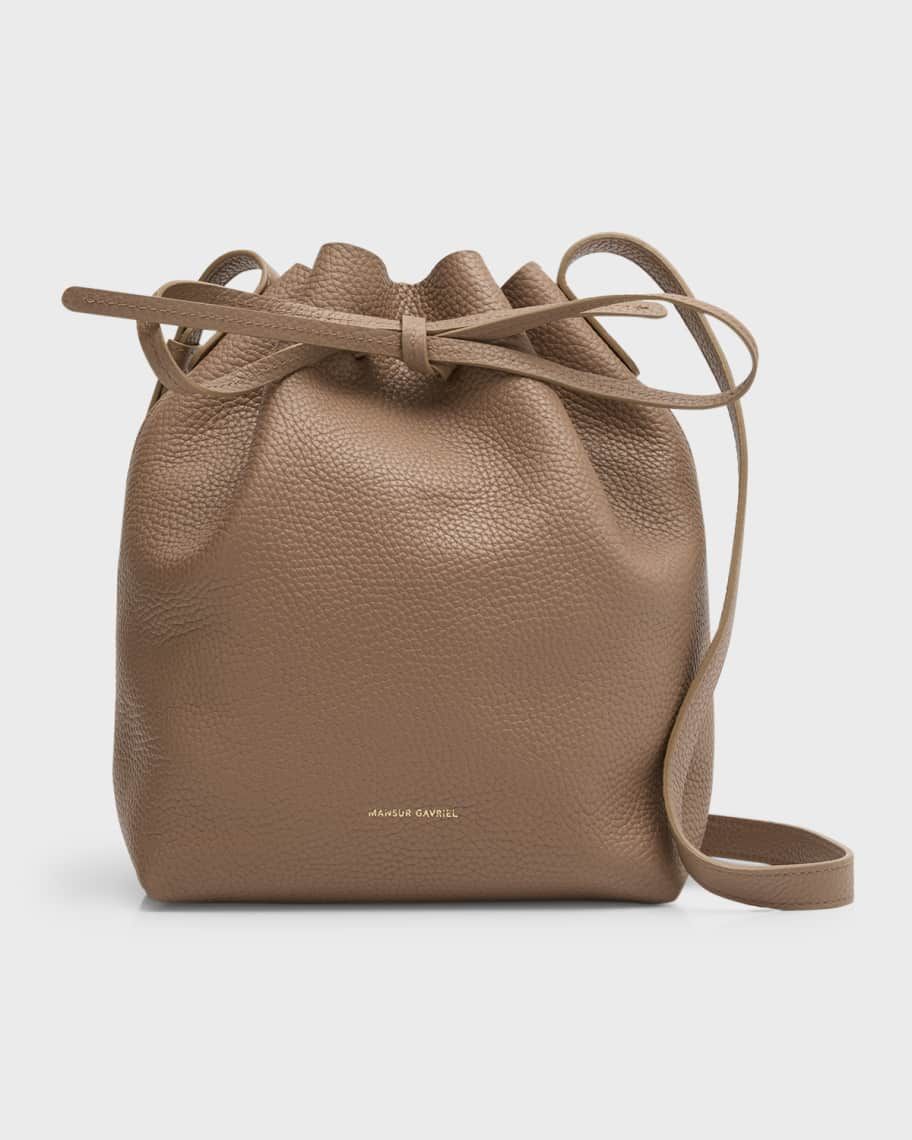Mini Drawstring Leather Bucket Bag | Neiman Marcus