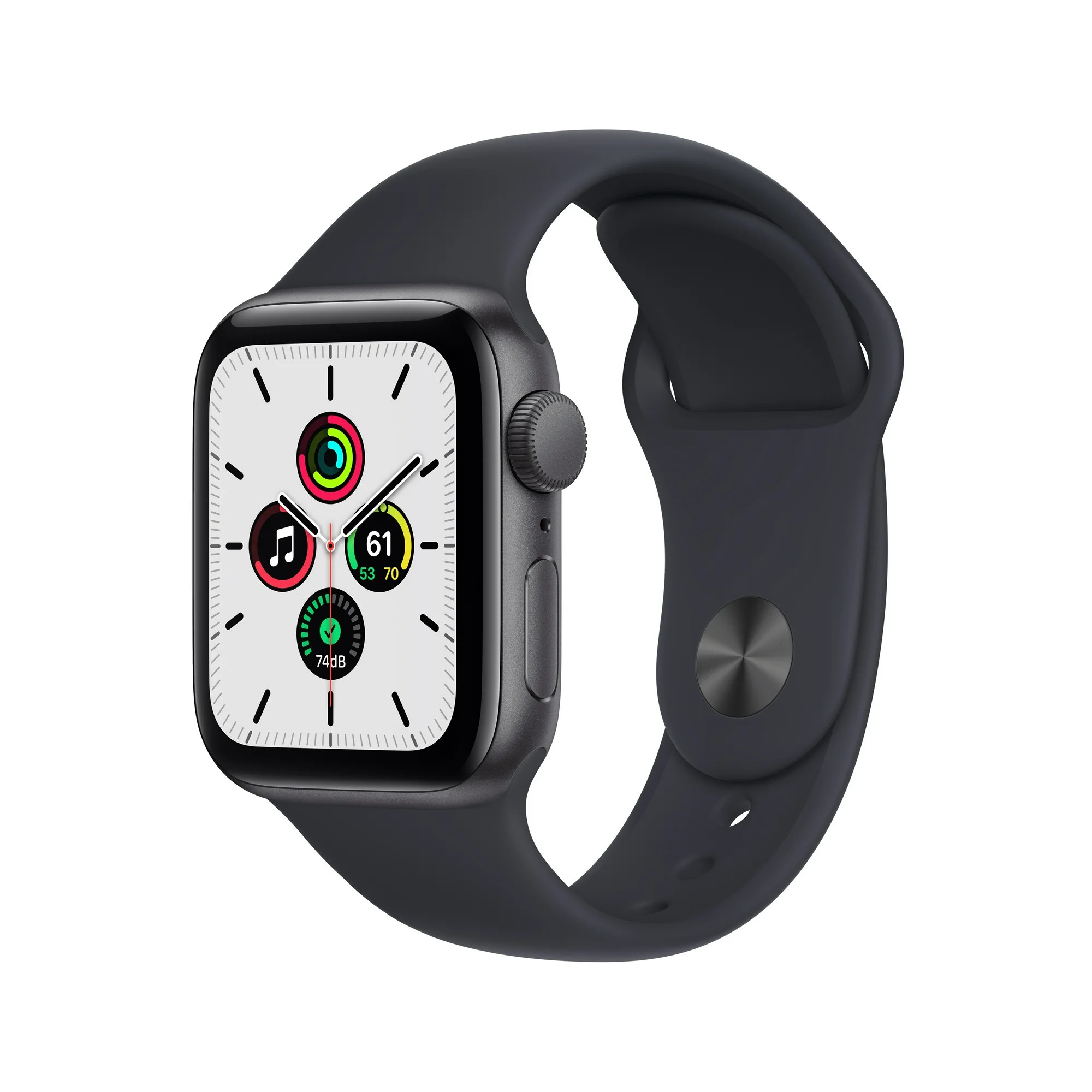 Apple Watch SE (1st Gen) GPS, 40mm Space Gray Aluminum Case with Midnight Sport Band - Regular | Walmart (US)