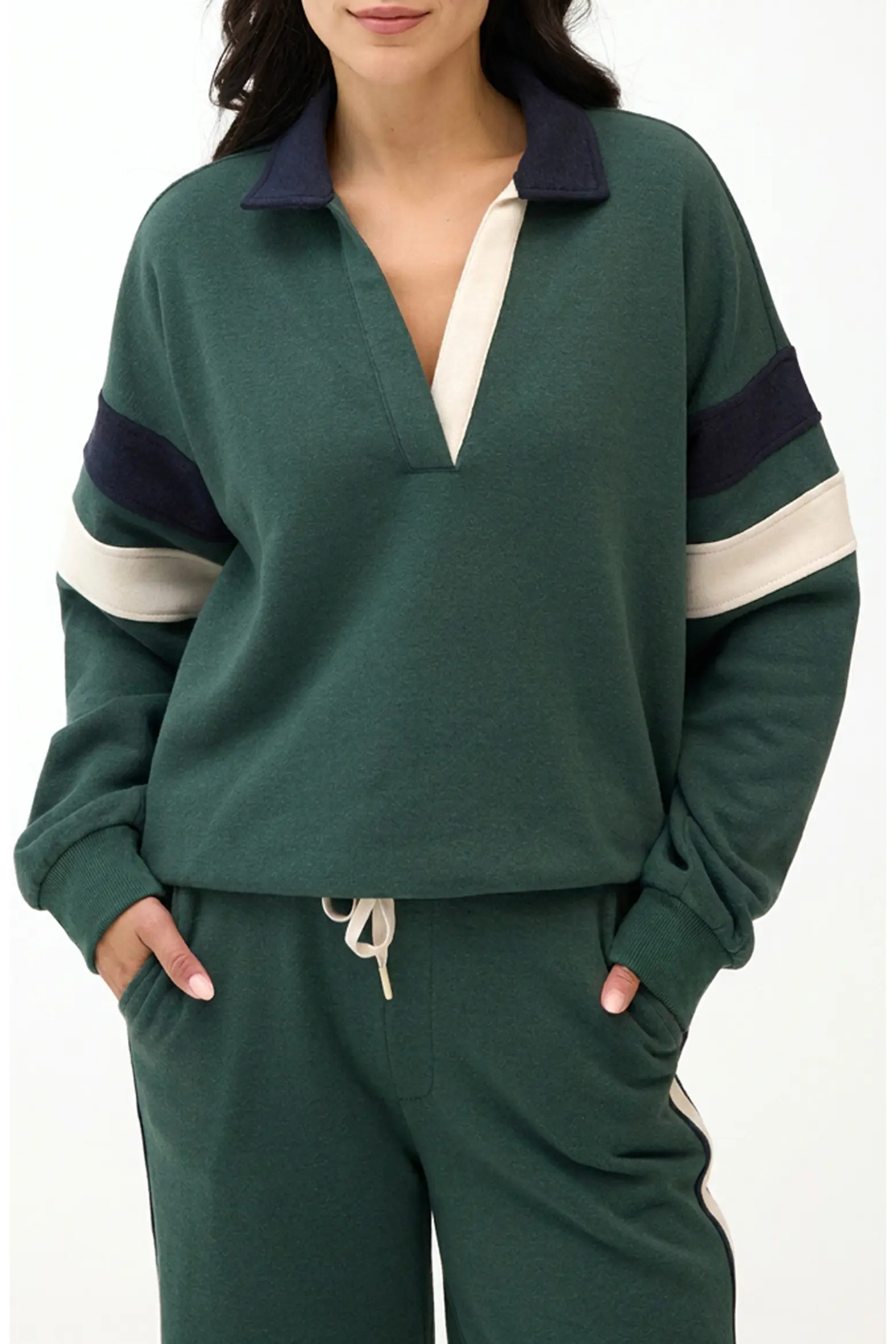 Lourdes Colorblock Fleece Sweatshirt (Women) | Nordstrom | Nordstrom