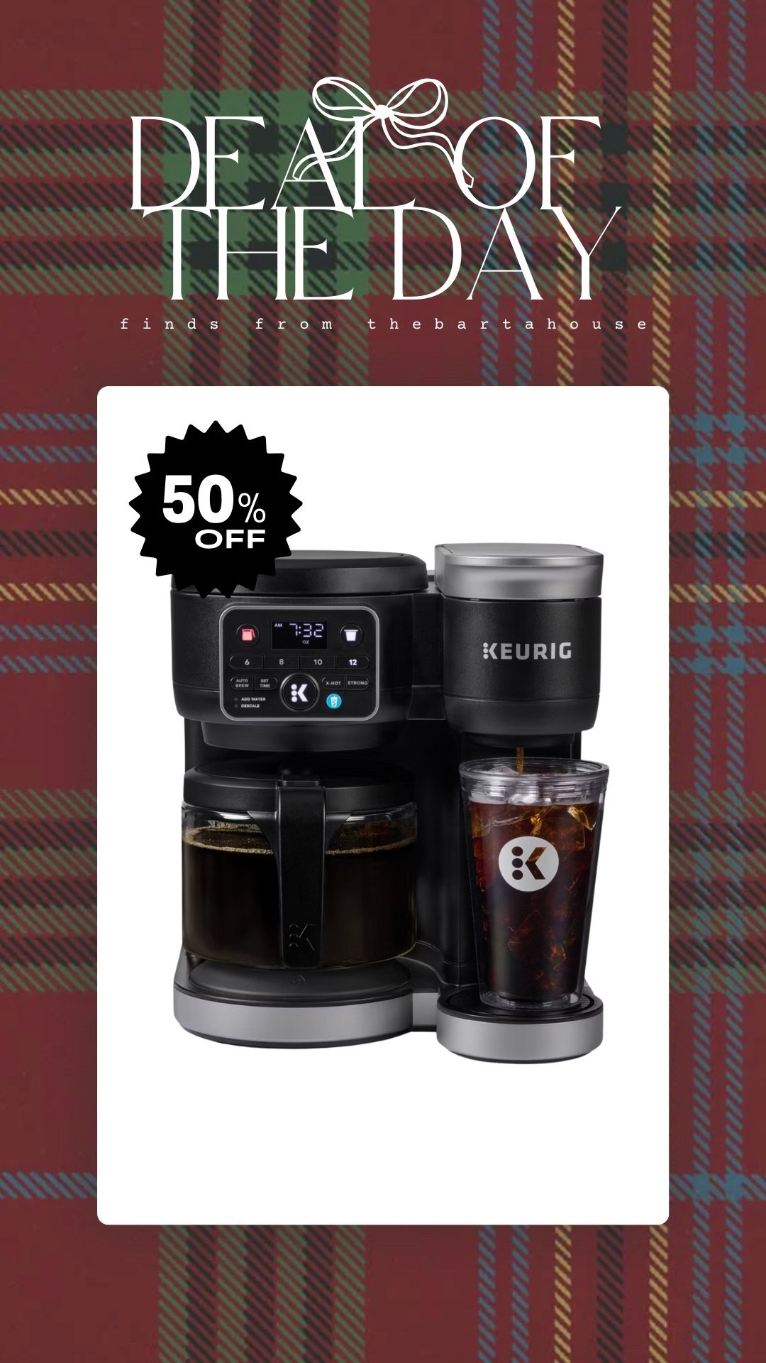 Wow! 50% off the Keurig duo today only! 

#LTKSaleAlert #LTKHoliday #LTKGiftGuide