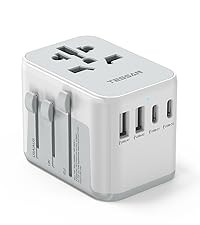 TESSAN Universal Travel Adapter, International Power Adapter 5.6A 28W 3 USB C 2 USB A Ports, Trav... | Amazon (US)
