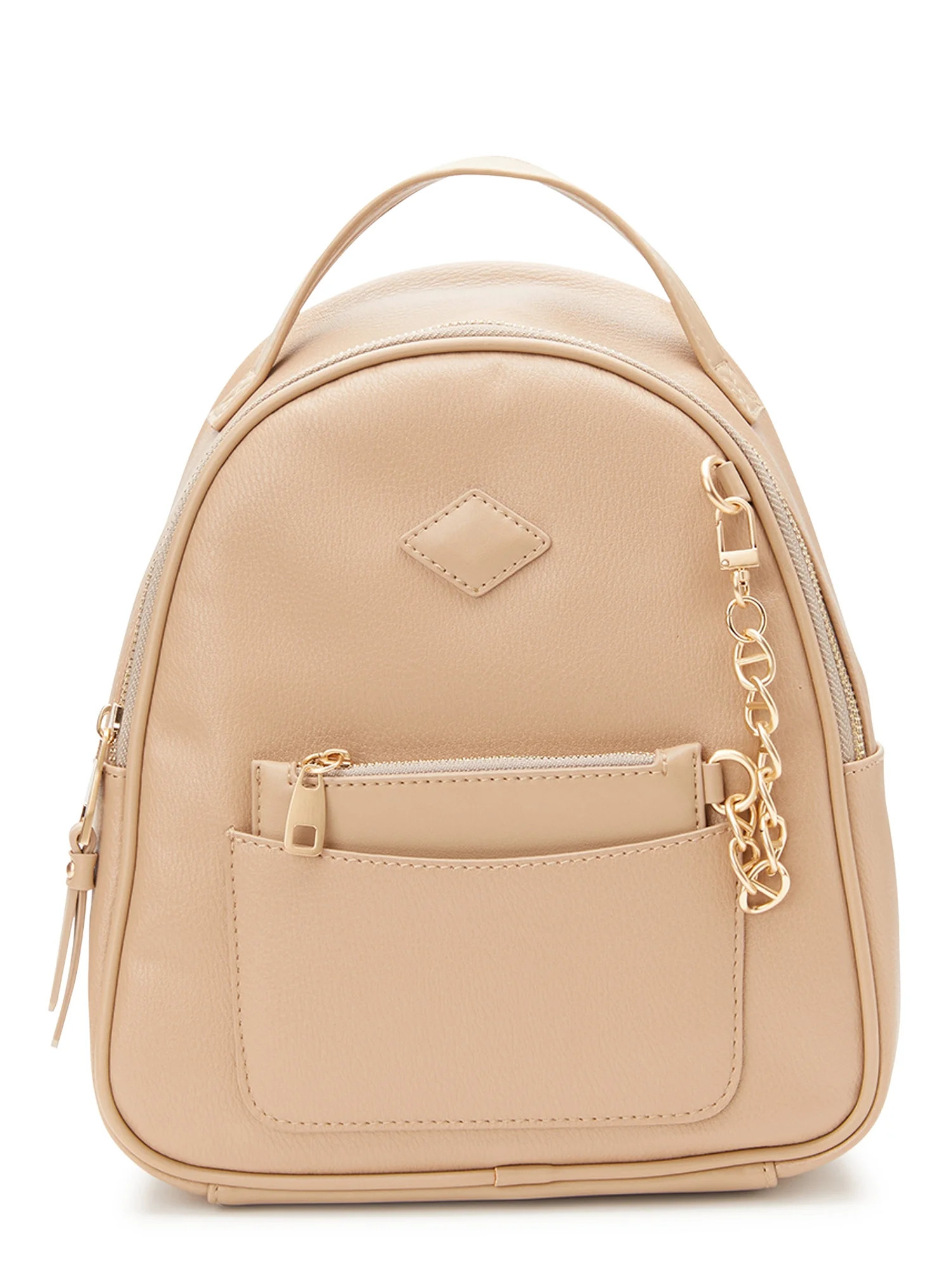 Time and Tru Women's Ruby Mini Backpack, Beige | Walmart (US)