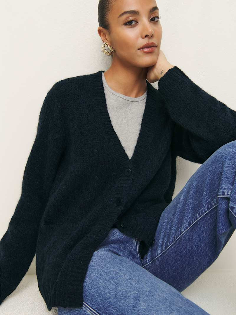 Lue Boyfriend Cardigan | Reformation (Global)