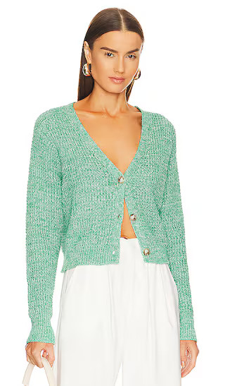 Miles Cardigan in Kelly Green | Revolve Clothing (Global)