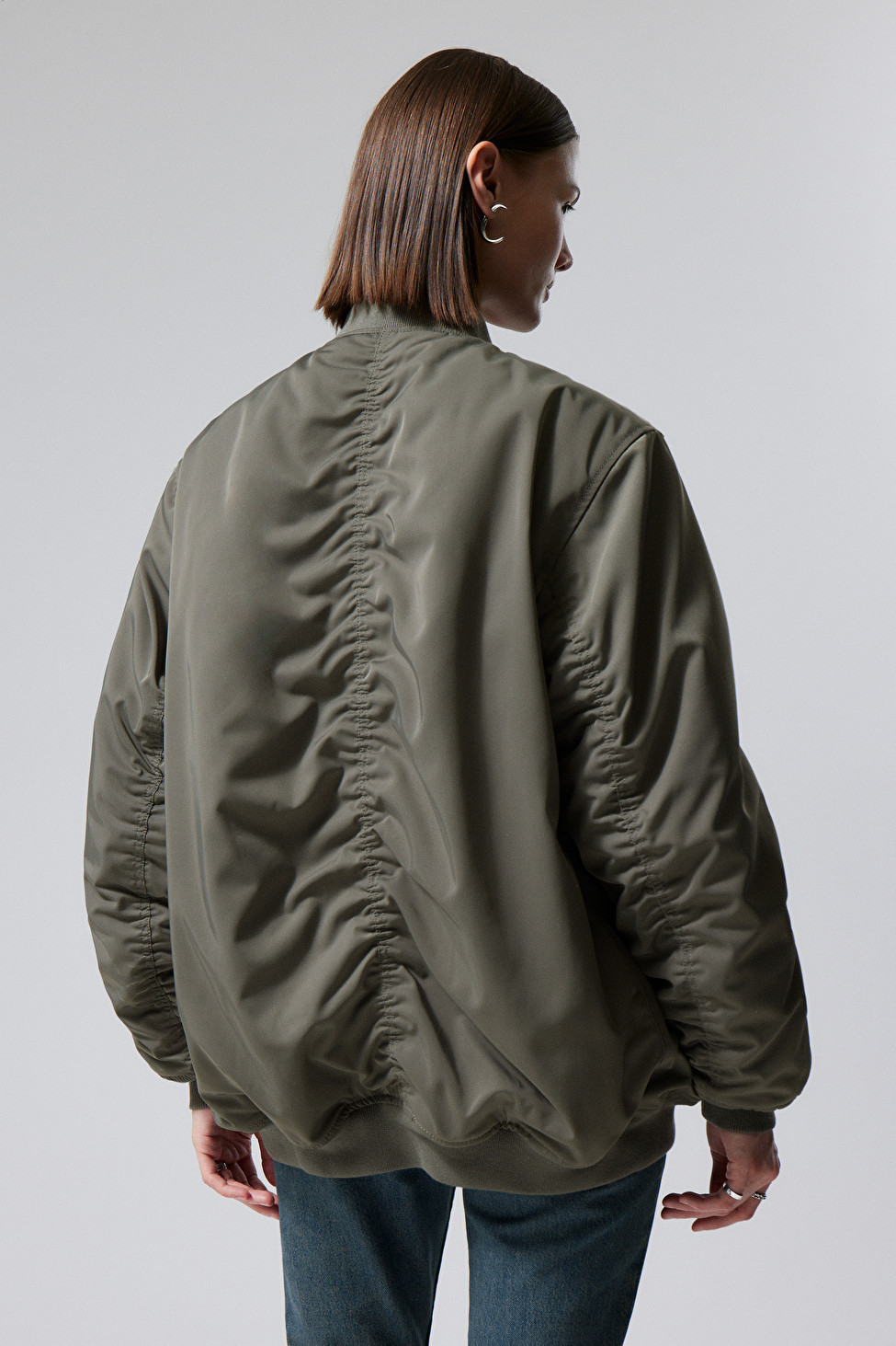 Lui Oversized Bomber Jacket | Weekday
