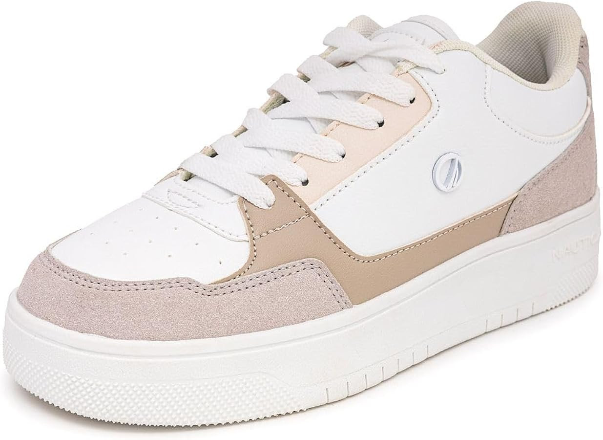 Nautica Women’s Lace-Up Platform Fashion Sneakers – Low-Top Casual Walking & Tennis Shoes | Amazon (US)