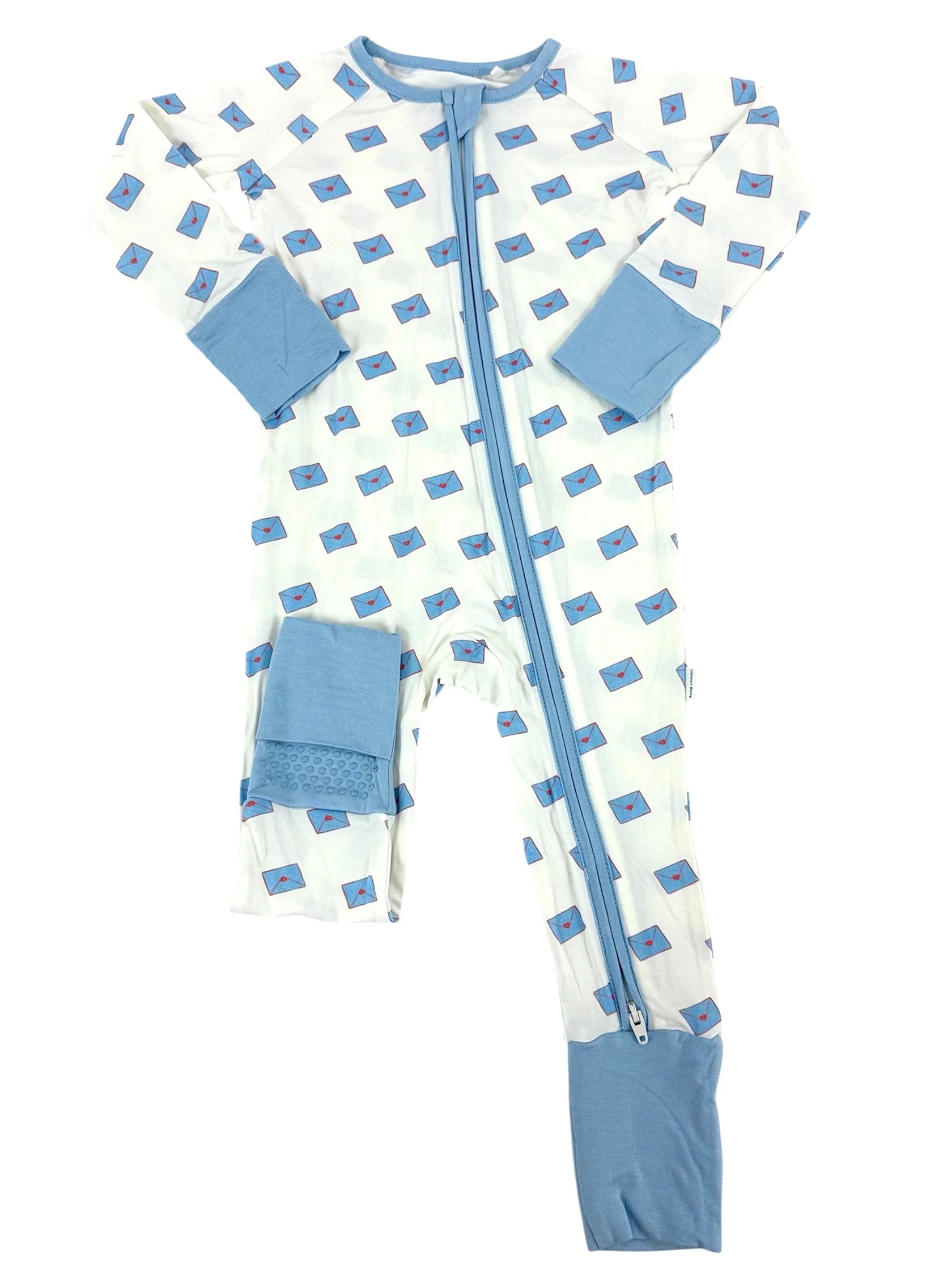 Sleep Romper - Heart Envelopes | The Uptown Baby