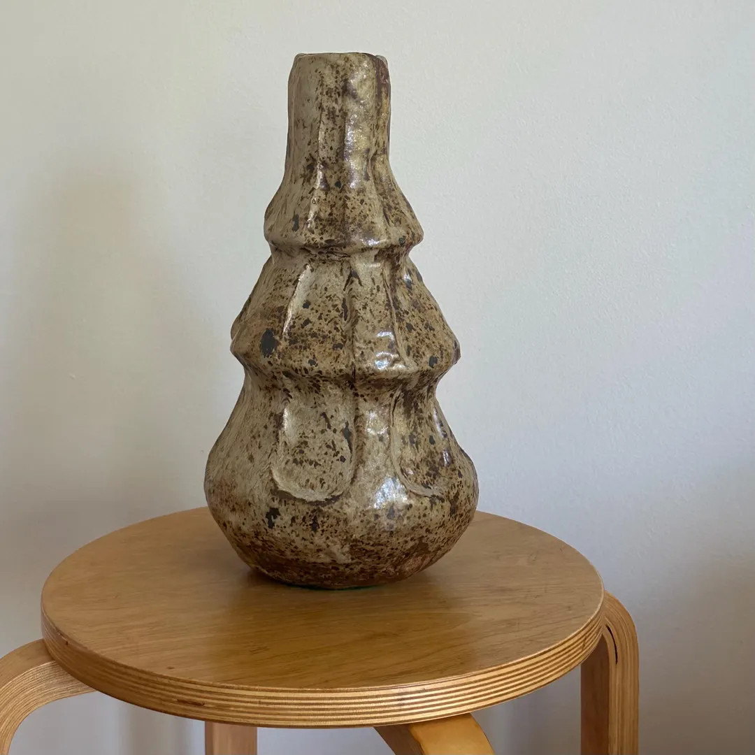 Brutalist Studio Pottery Large Vase, Sculpture - Etsy | Etsy (US)