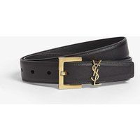 Logo-buckle leather belt | Selfridges