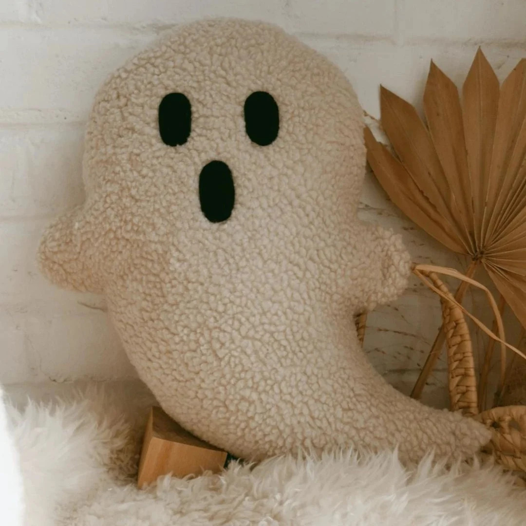 Ghost Sherpa Pillow, Ghost Pillow, Halloween Throw Pillow, Fall Pillow, Halloween Decor, Fall Dec... | Etsy (US)