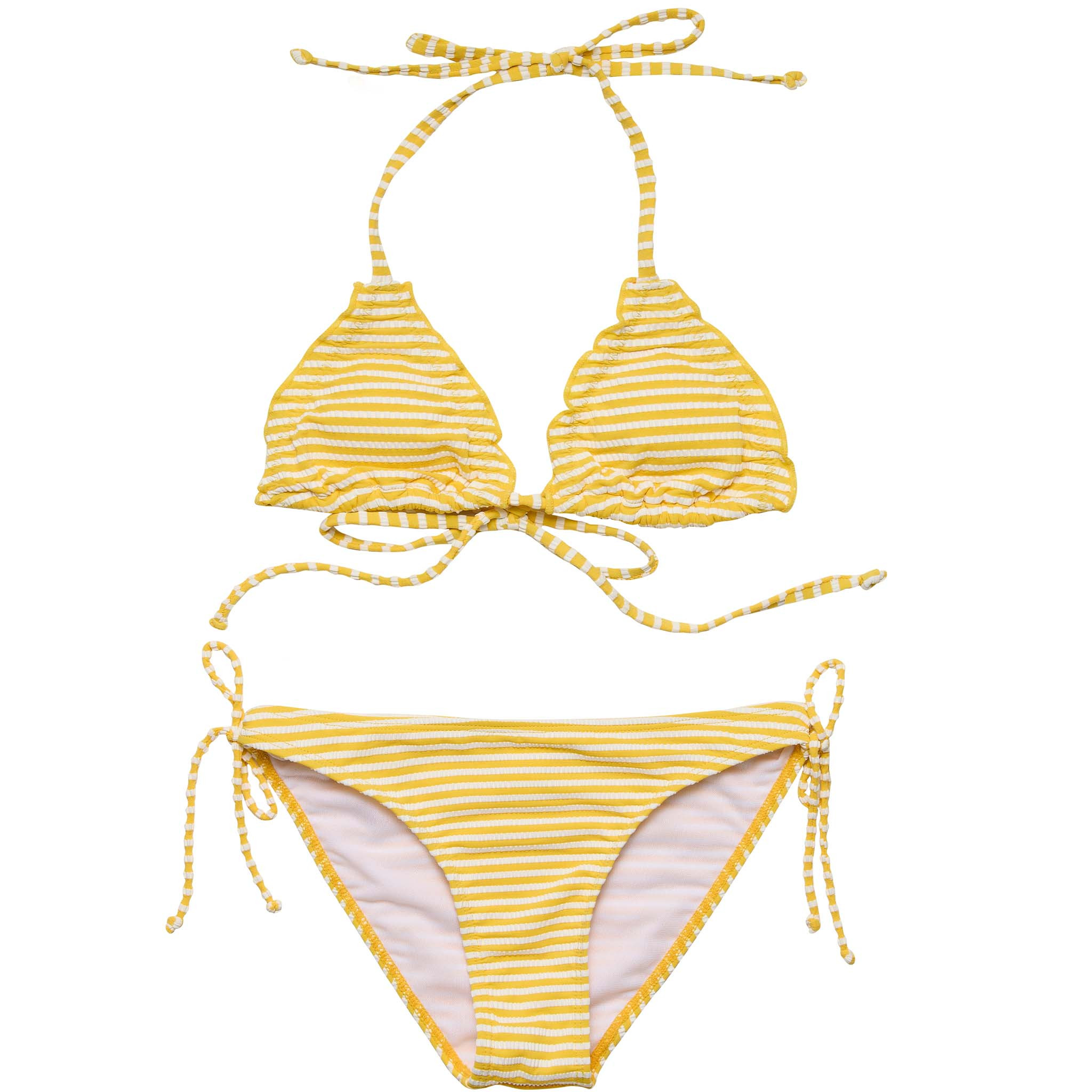 Sunshine Stripe Teen Triangle Bikini | Snapper Rock Swimwear