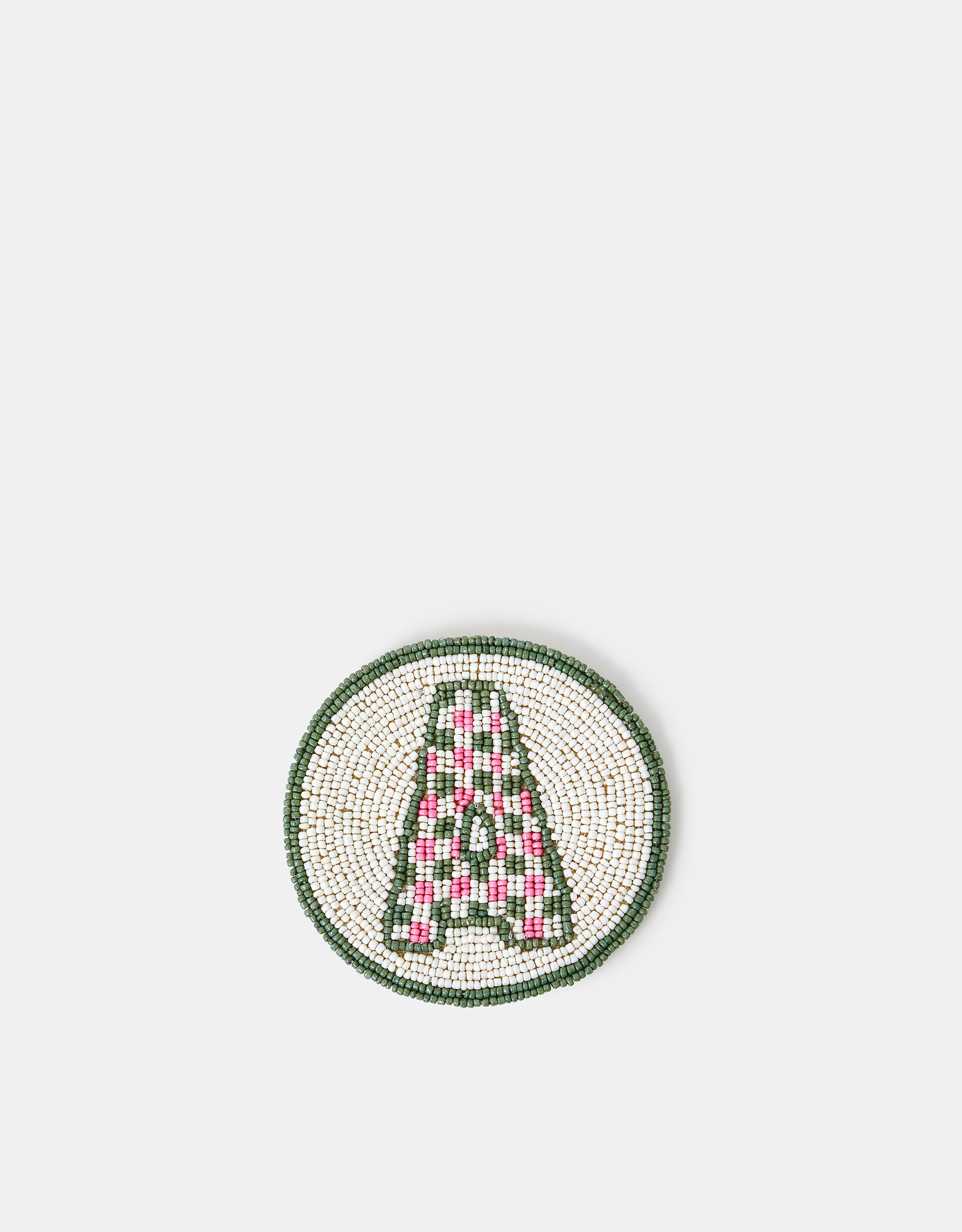 Round Initial Beaded Coaster Multi | Accessorize (Global)