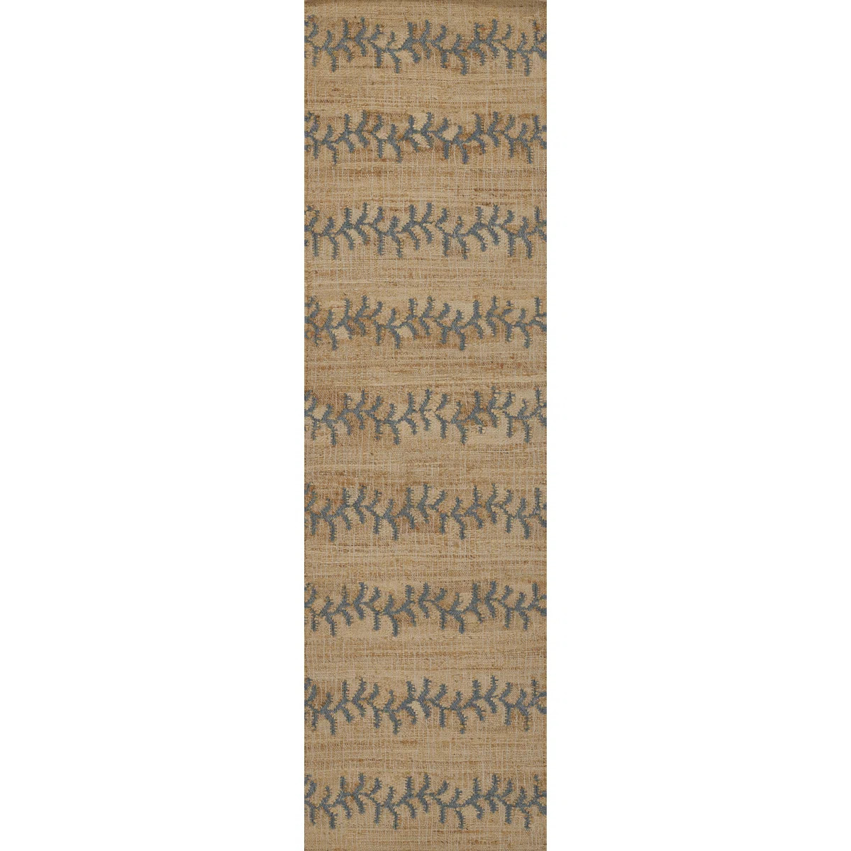 Erin Gates by Momeni Orchard Vine Stripe Jute and Wool Hand Woven Blue Area Rug 10' X 14' & Revie... | Wayfair North America