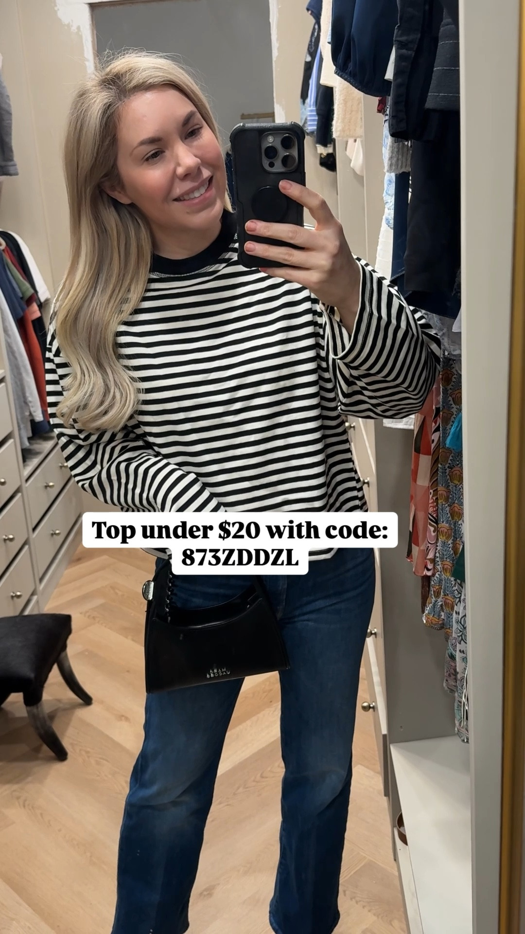 Stripe top
Mother jeans - fit TTS

#LTKdayinmylife #LTKgrwm #LTKootd