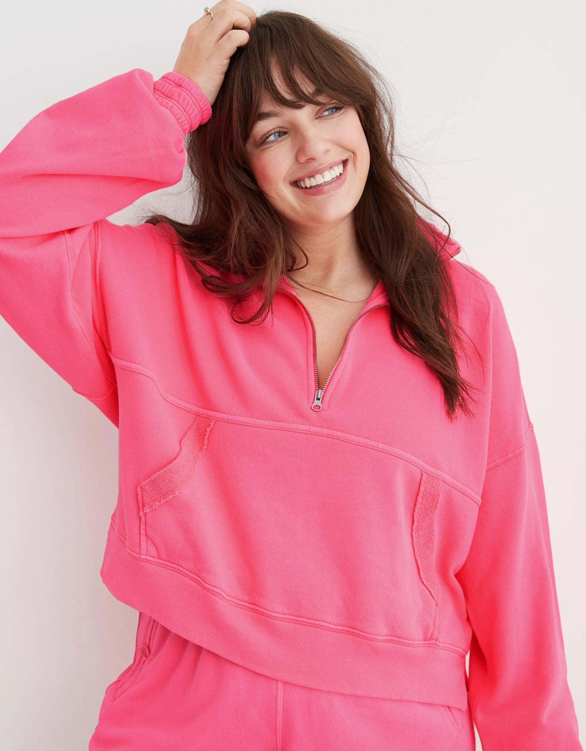 Aerie Chillax Quarter Zip Sweatshirt | Aerie