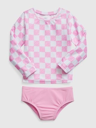 Toddler Recycled Rash Guard Swim Two-Piece | Gap (US)