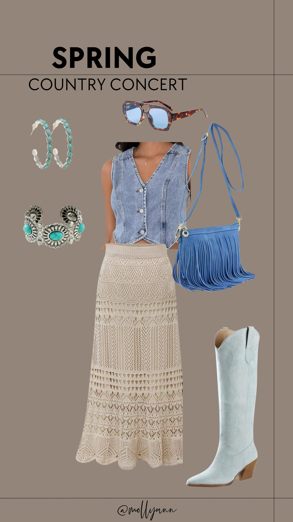 Spring Country Concert 💙 🤠 


#LTKFindsUnder50 #LTKOver40 #LTKStyleTip