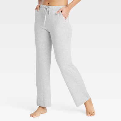 Women's Cloud Knit Modal Pajama Pants - Auden™ Heathered Gray S: Modal-Spandex, Side Pocket, Pu... | Target
