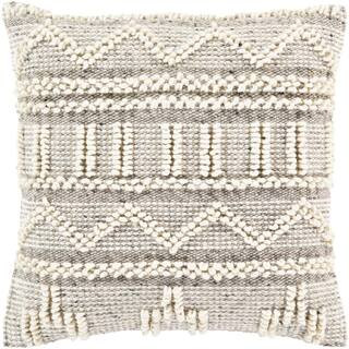 Artistic Weavers Fazari Khaki/Black/Cream Woven Polyester Fill 22 in. x 22 in. Decorative Pillow ... | The Home Depot