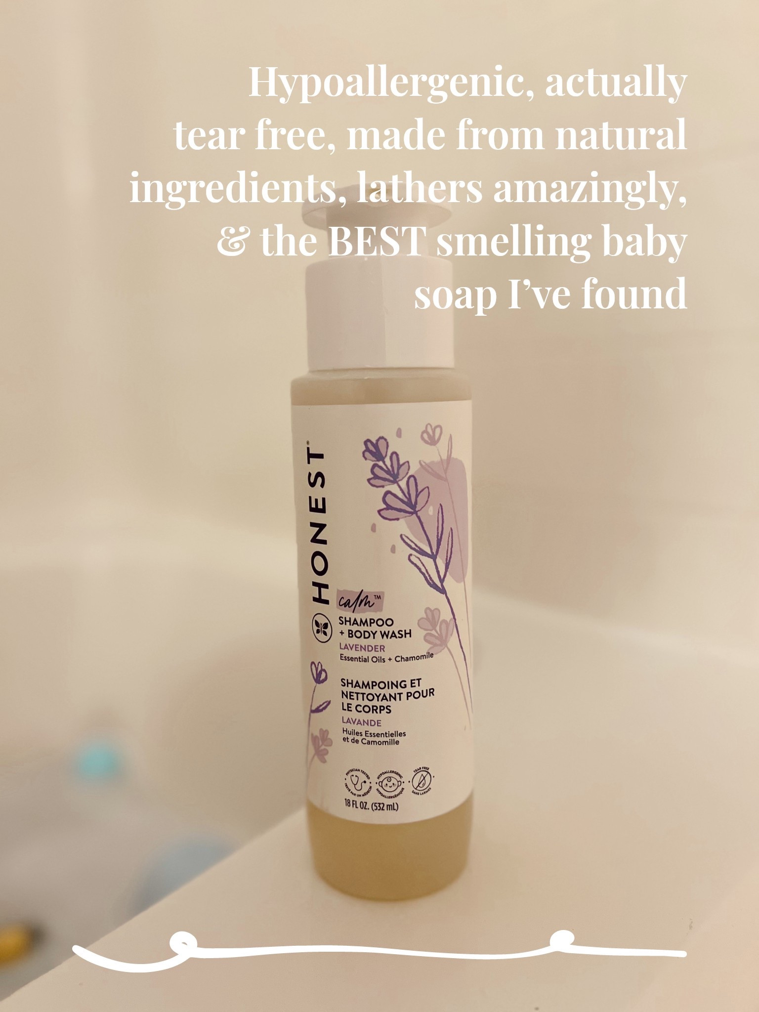This baby soap is hypoallergenic, actually tear free, made from natural ingredients, and smells heavenly. My toddler loves it and it also relaxes him which can be a plus at bedtime. #honestsoap #babysoap #babywash #babyshampoo #babybath #toddlerbath

#LTKFindsUnder50 #LTKBaby #LTKFamily