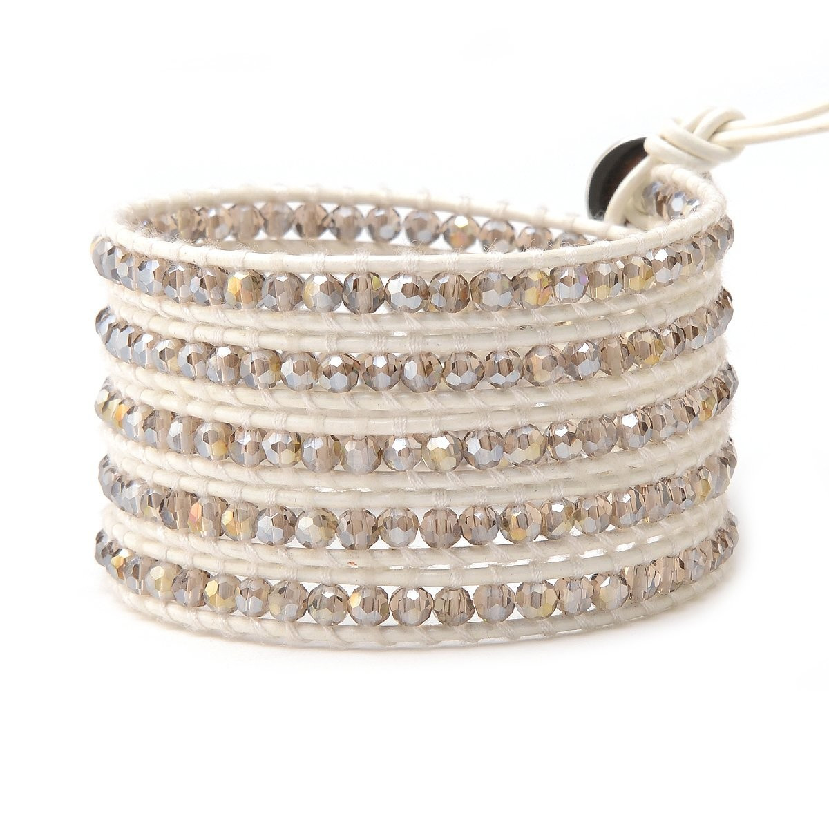 Grey & Mixed Crystals on White | Victoria Emerson