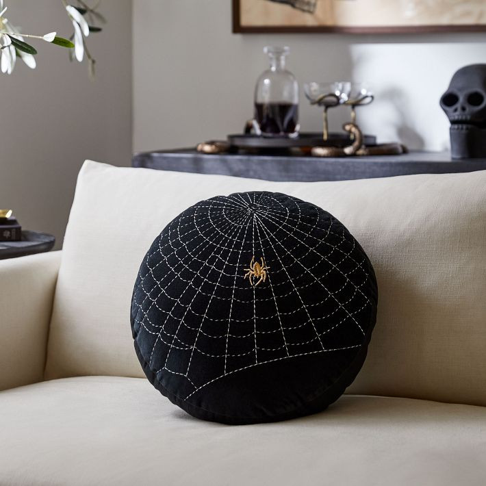 Metallic Web Pillow | West Elm (US)