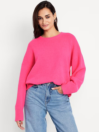 Wool-Blend Crew-Neck Sweater | Old Navy (US)