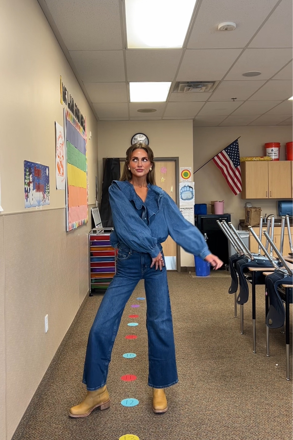 Teacher denim on denim. 

#LTKWorkwear #LTKStyleTip #LTKFindsUnder50