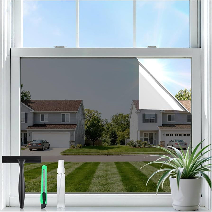 rabbitgoo One Way Privacy Window Film Window Tint for Home with Tools, UV Blocking Heat Control S... | Amazon (US)