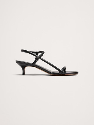 Terzo Leather Kitten-Heel Sandal | Banana Republic (US)