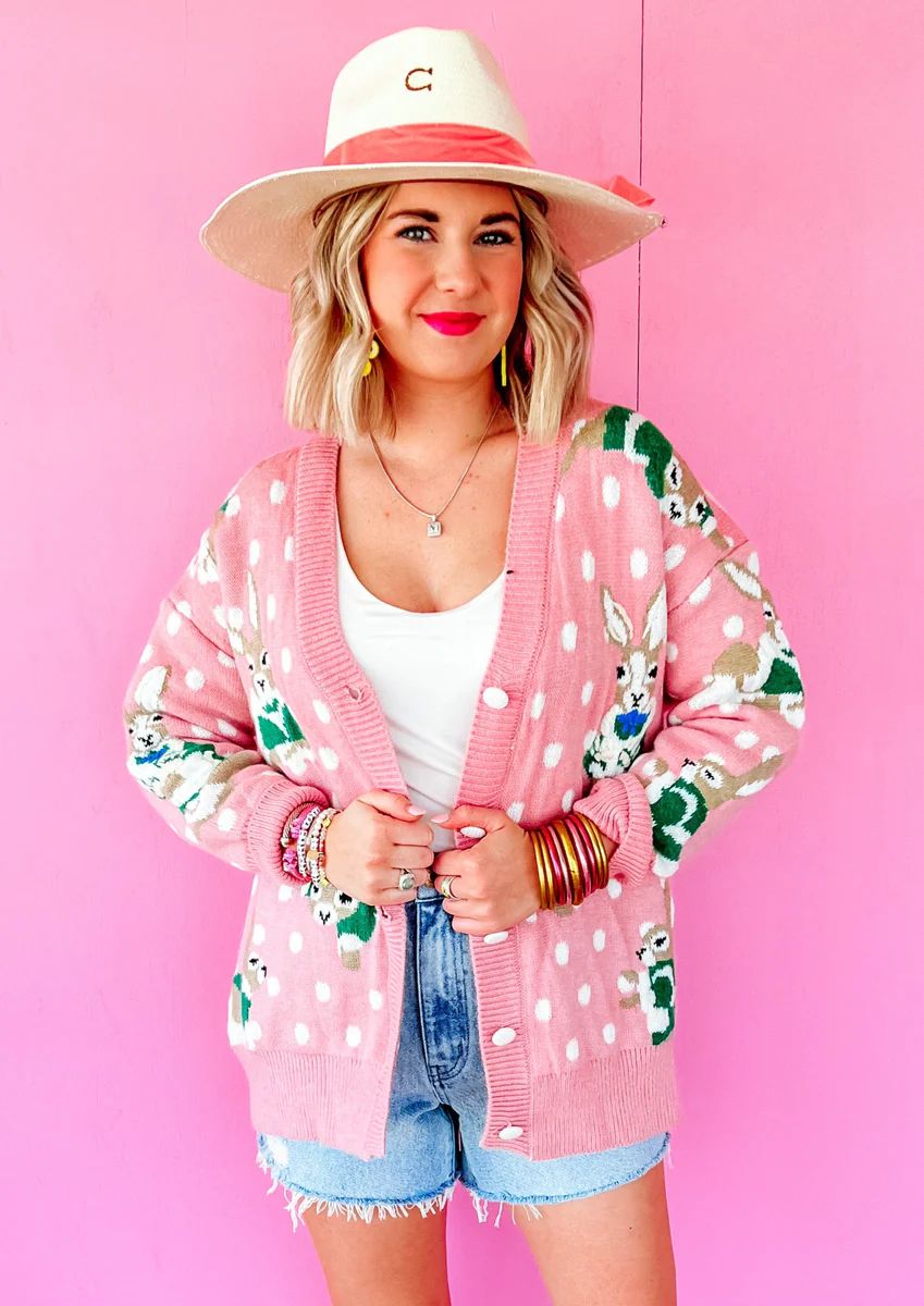 Peter Rabbit Cardigan - Pink | Southern Roots