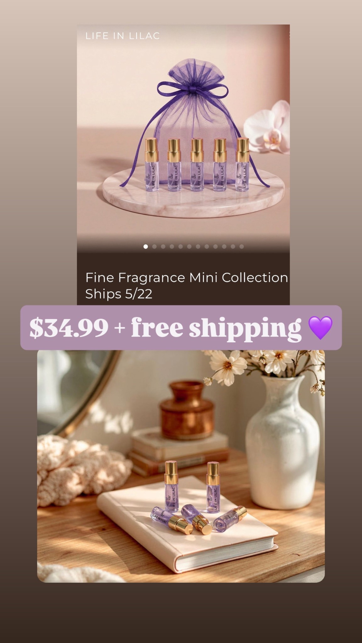 Life in Lilac 💜 Fragrance Mini’s 

#LTKSaleAlert #LTKBeauty #LTKMothersDay