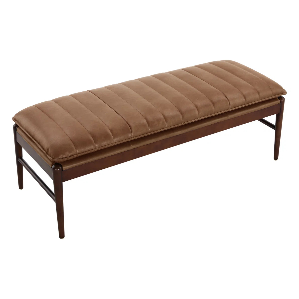 Paulding Yara 53"Wide Rectangle Faux Leather Upholstered Bench Ottoman | Wayfair North America