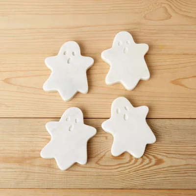 White Marble Ghost Coasters, Set of 4 | Wayfair North America