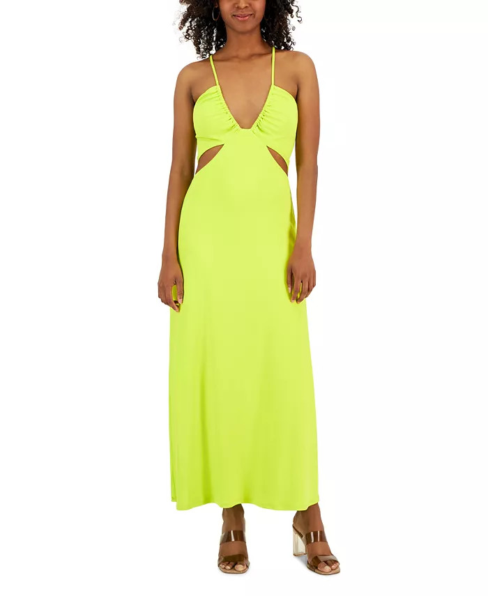 RACHEL Rachel Roy Women's Willow Side-Cutout V-Neck Dress - Macy's | Macys (US)
