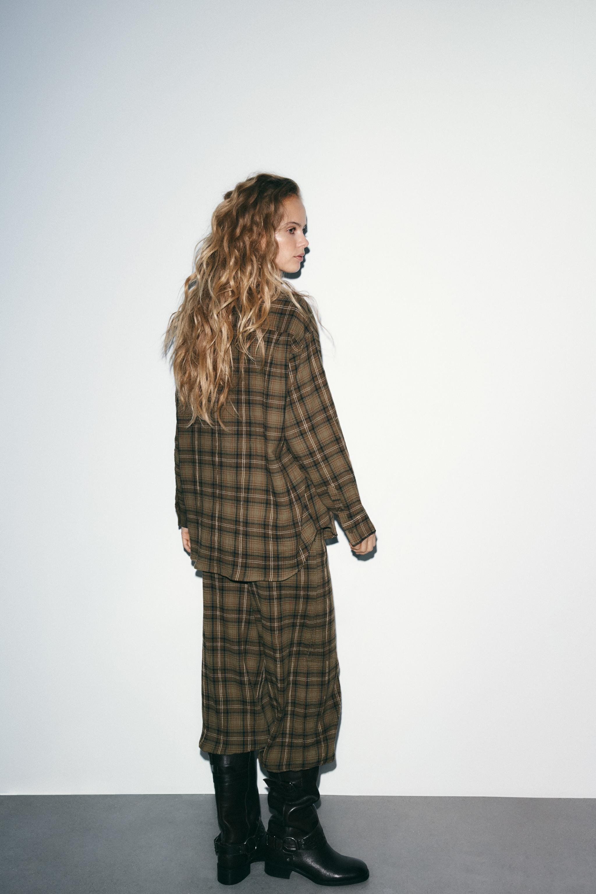 OVERSIZED PLAID SHIRT | Zara US