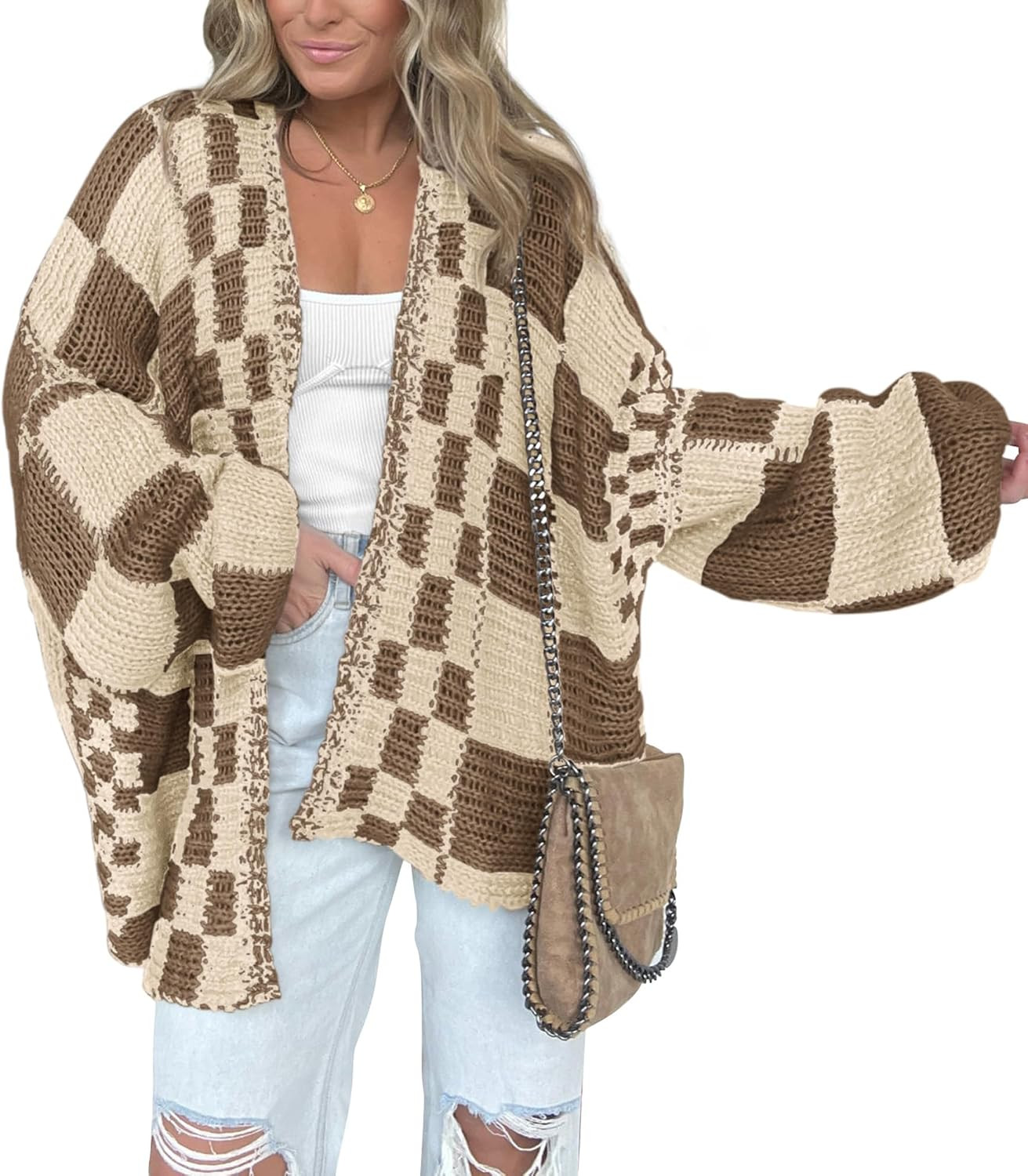 BTFBM Casual Cardigan Sweater for Women Fall 2026 Long Sleeve Sweaters | Amazon (US)