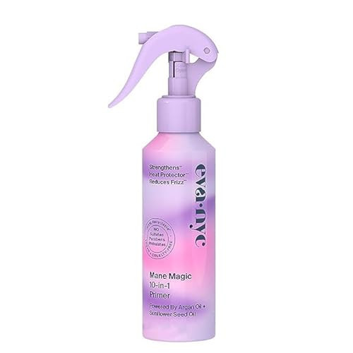 EVA·NYC Mane Magic 10-in-1 Primer, Heat Protectant for Hair, Strengthening and Nourishing Hair Products, Infused with Sunflower Seed and Argan Oil for Hair, Sulfate, Paraben & Phthalate Free 16 FL OZ | Amazon (US)