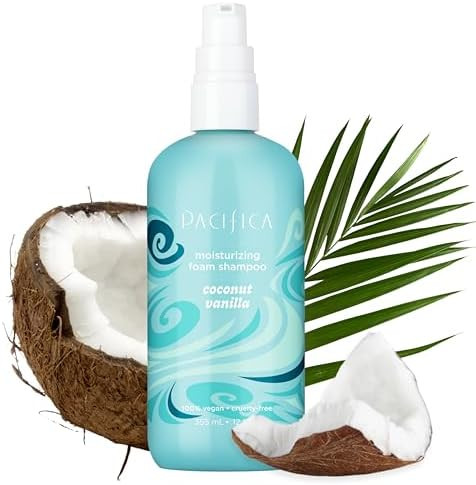 Pacifica Coconut Vanilla Moisturizing Foam Shampoo – Hydrating Foaming Shampoo for Dry, Dull or... | Amazon (US)