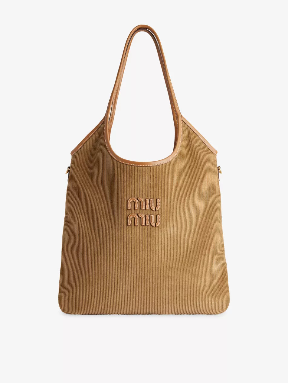 IVY Corduroy Cotton Shoulder Bag | Selfridges