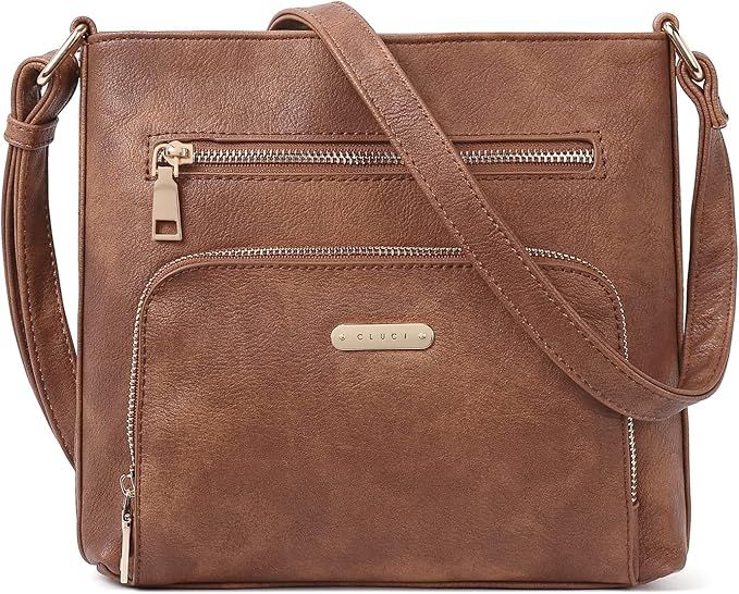 CLUCI Crossbody Purse for Women Multi Pockets Bag Vegan Leather Small Shoulder Handbags Summer Tr... | Amazon (US)